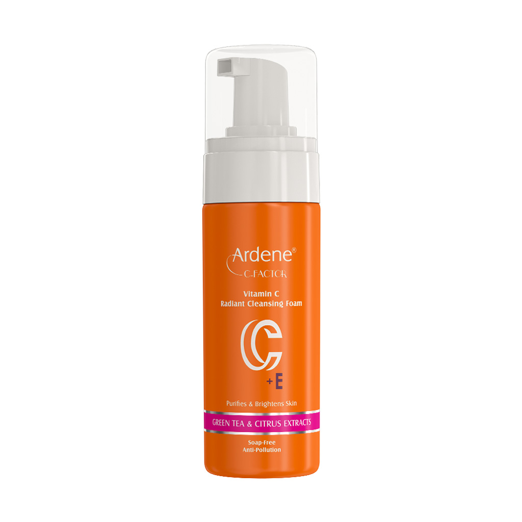 تصویر فوم شوینده و شفاف کننده پوست حاوی ویتامین c Vitamin C Radiant Cleansing Foam Ardene Expertage